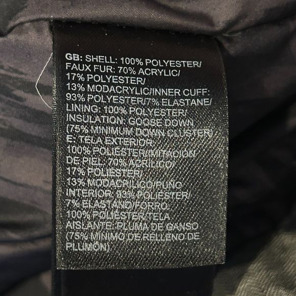 The North Face Women's Down HyVent Parka Coat Gray Size XS NO HOOD - Picture 8 of 16